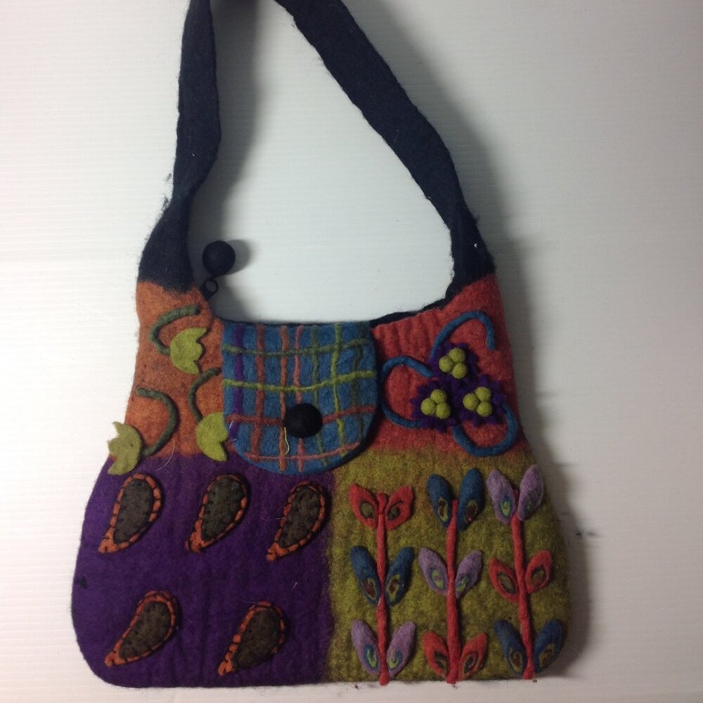 Rising Tide Handmade, Felted Wool Purse from Nepal
